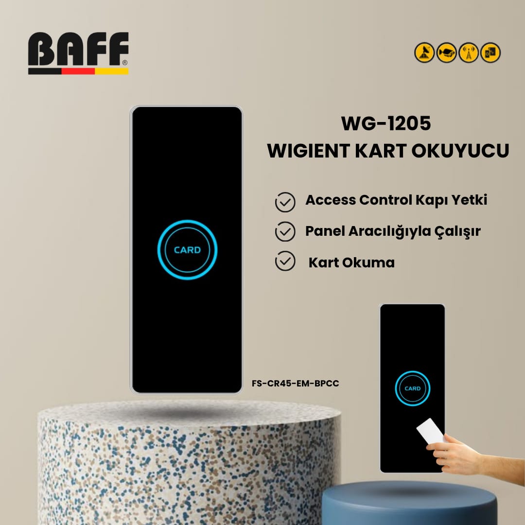 BAFF WG-1205 Wiegand Kart Okuyucu