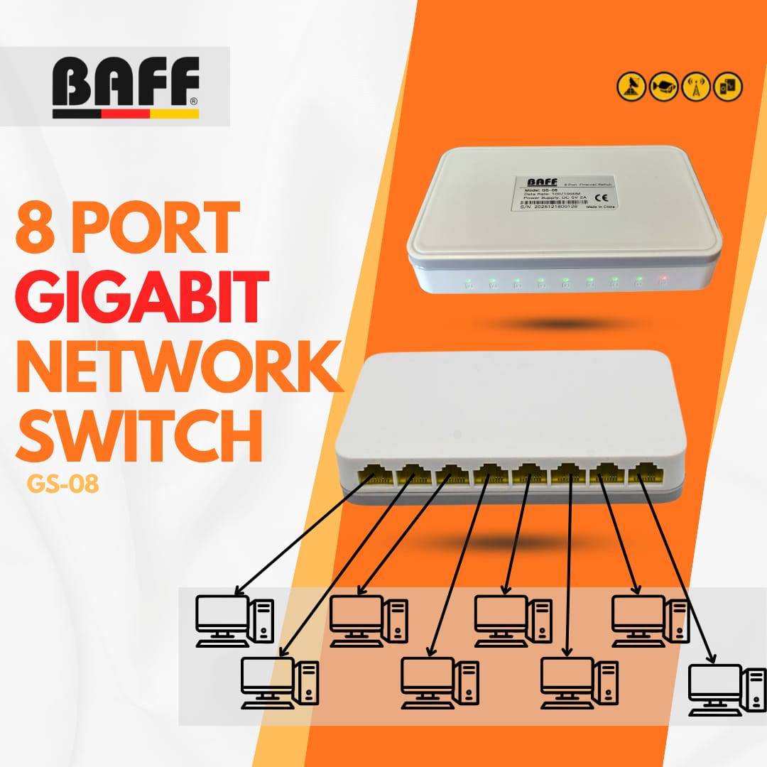 BAFF GS-08 8 Port Gigabit Network Switch